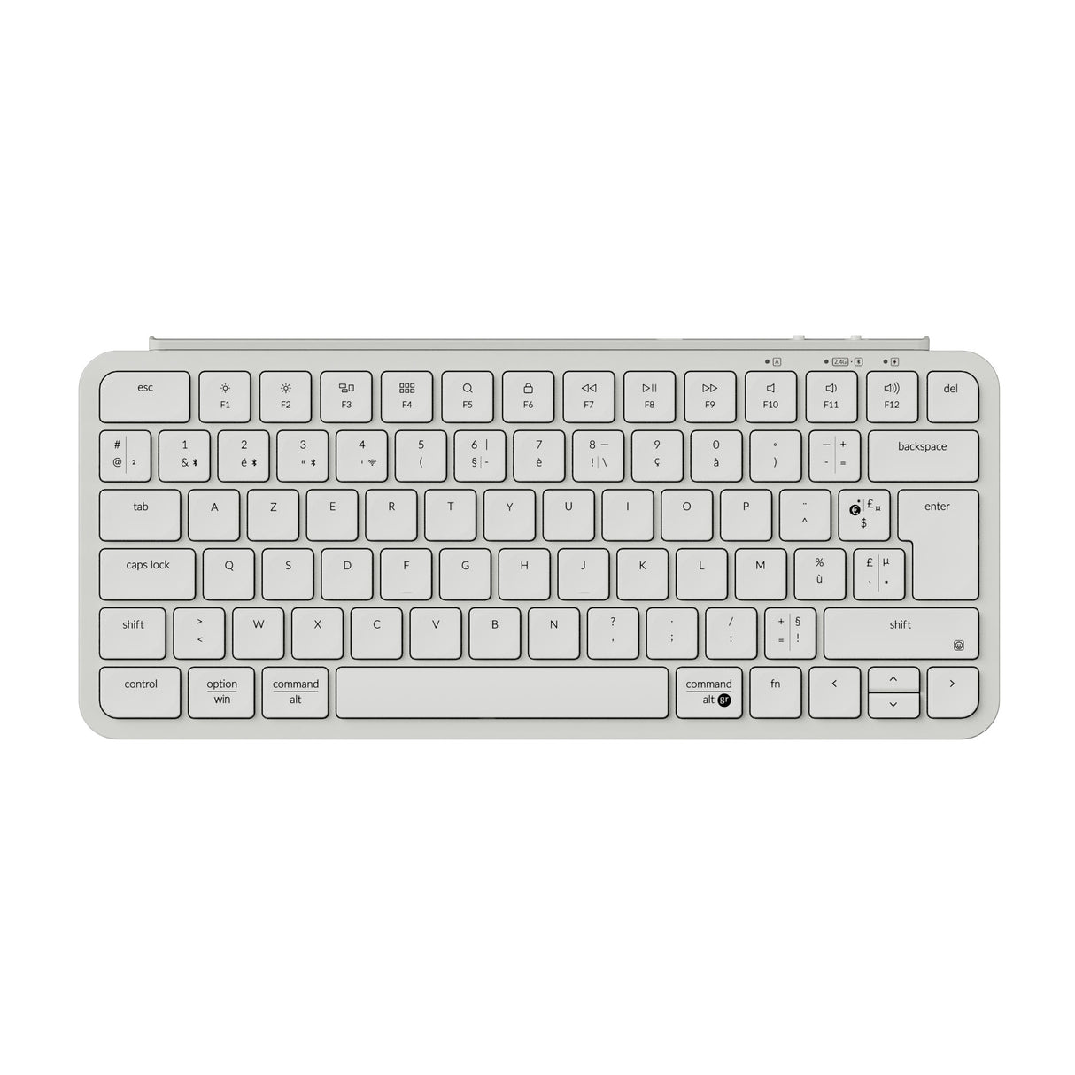 Keychron B1 Pro Ultra Slim Wireless Keyboard Ivory White ISO French