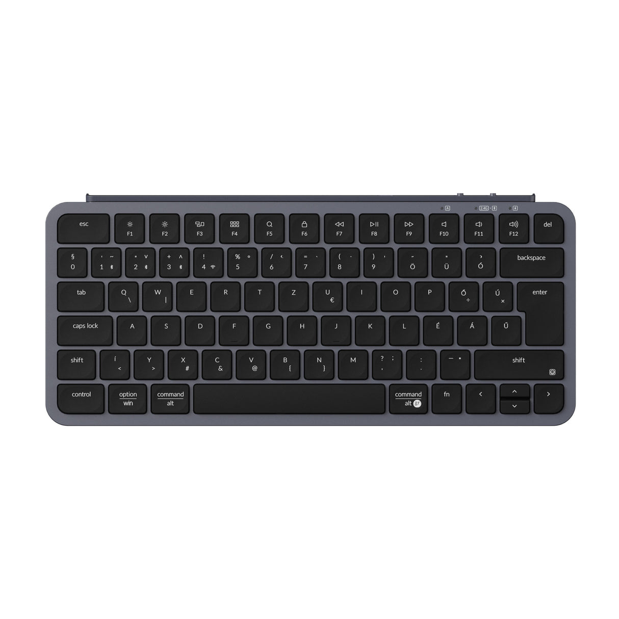 Keychron B1 Pro Ultra Slim Wireless Keyboard Space Gray ISO Hungarian