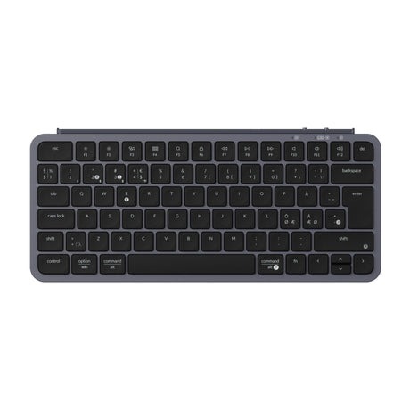 Keychron B1 Pro Ultra Slim Wireless Keyboard Space Gray ISO Nordic