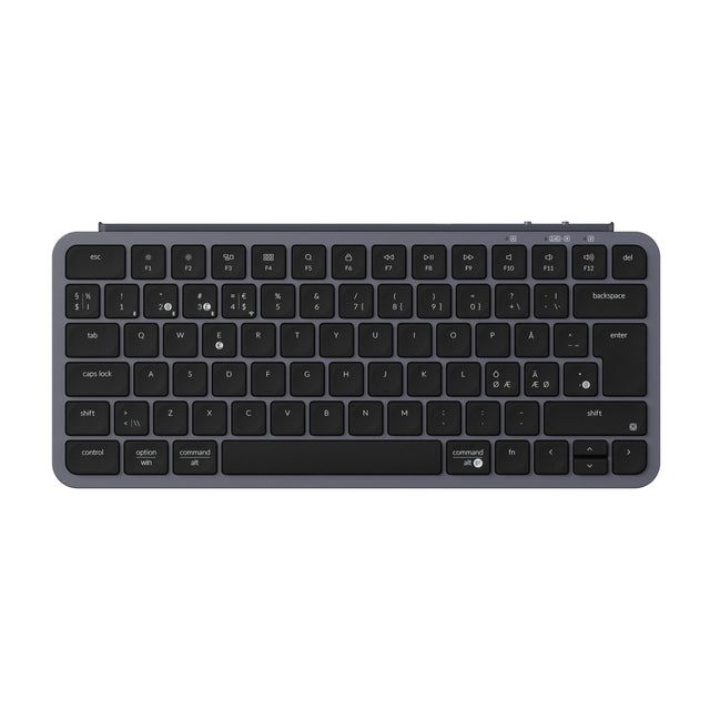 Keychron B1 Pro Ultra Slim Wireless Keyboard Space Gray ISO Nordic