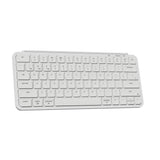 Keychron B1 Pro Ultra Slim Wireless Keyboard 75 Percent Layout for Mac Windows and Android Ivory White