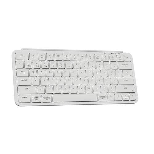 Keychron B1 Pro Ultra Slim Wireless Keyboard 75 Percent Layout for Mac Windows and Android Ivory White