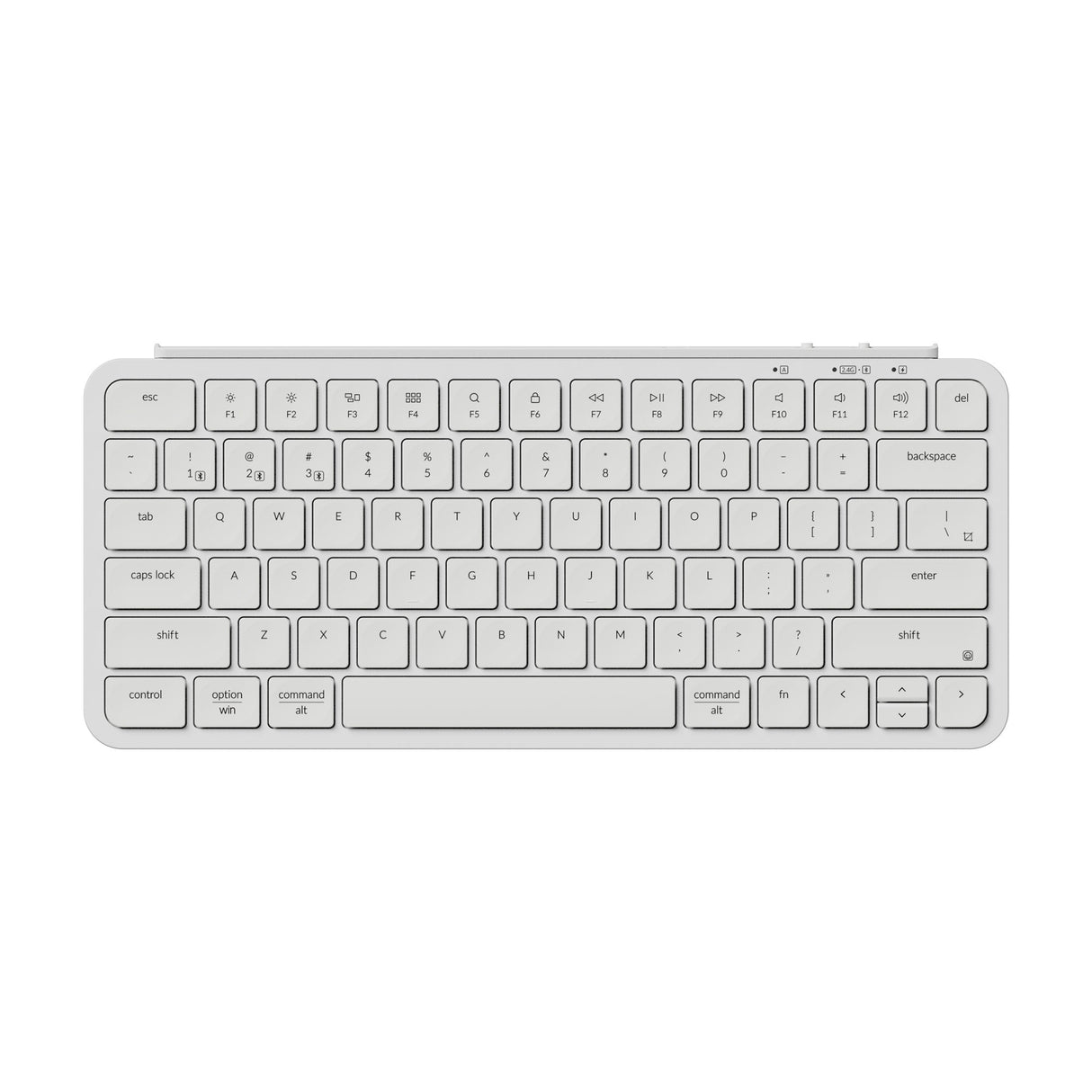 Keychron B1 Pro Ultra Slim Wireless Keyboard 75 Percent Layout for Mac Windows and Android Ivory White