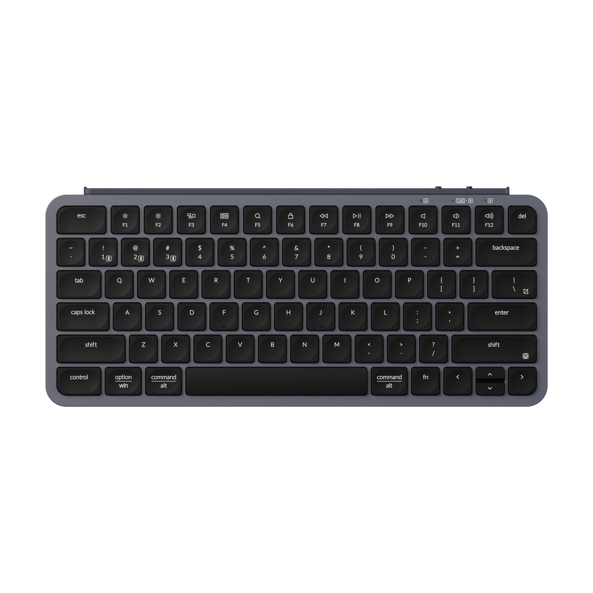 Keychron B1 Pro Ultra Slim Wireless Keyboards 75 Percent Layout for Mac Windows and Android Space Gray