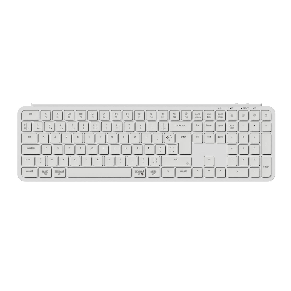 Keychron B6 Pro Ultra Slim Wireless Keyboard Ivory White French-ISO