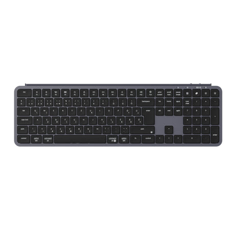 Keychron B6 Pro Ultra Slim Wireless Keyboard Space Grey Hungarian-ISO