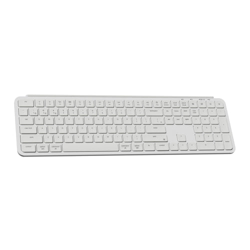 Keychron B6 Pro Ultra Slim Wireless Keyboard full size Layout for Mac Windows Linux Ivory White