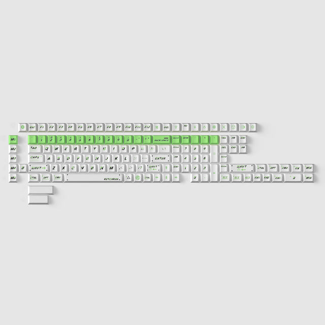 Green Pulsation - Cherry Profile Dye-Sub PBT Full Keycap Set