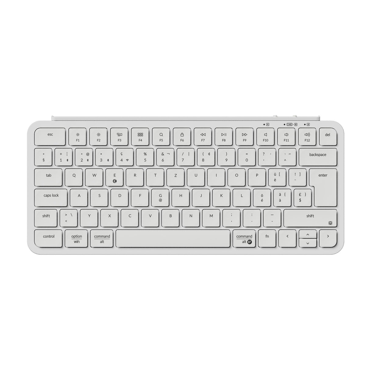 Keychron B1 Pro Ultra Slim Wireless Keyboard Ivory White Swiss