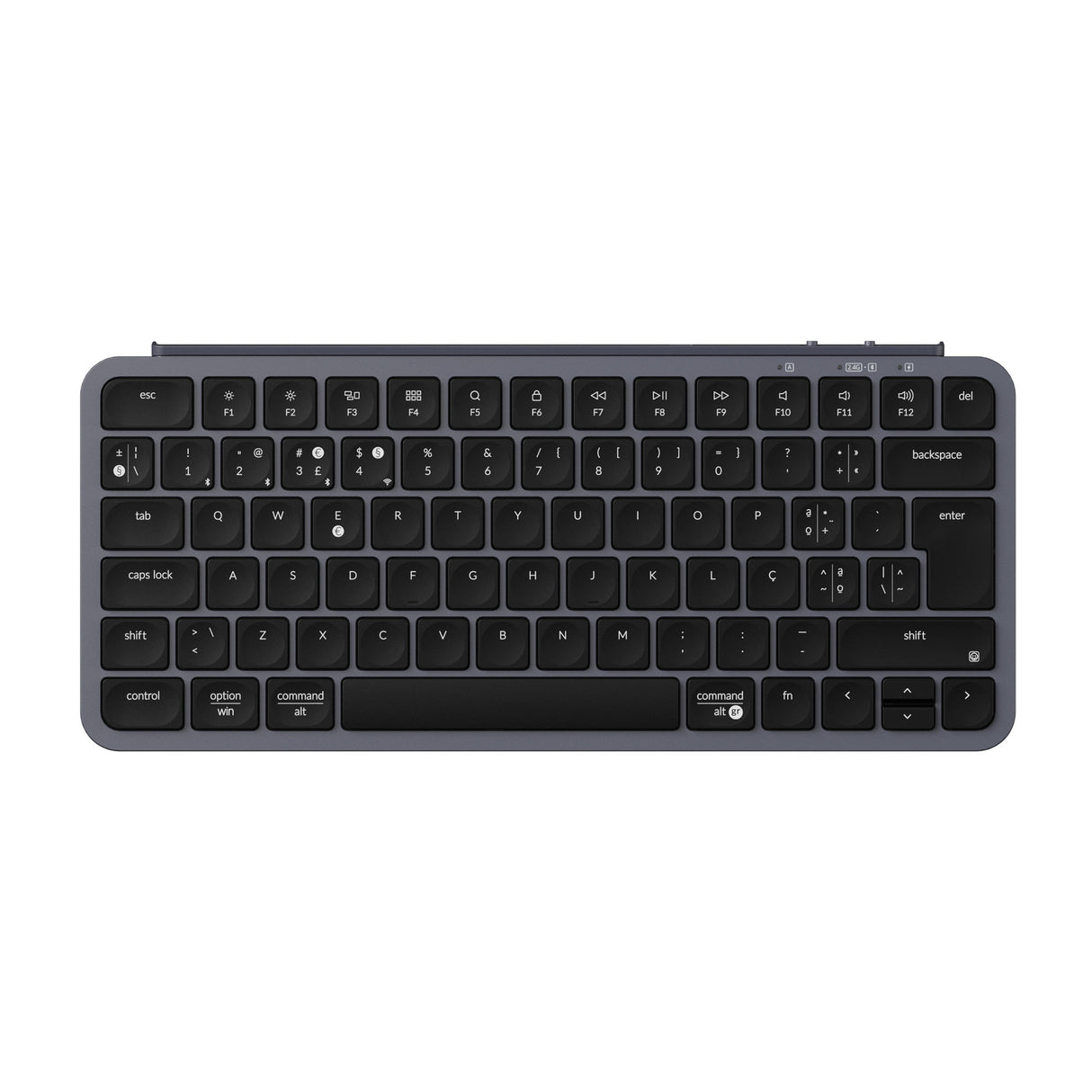 Keychron B1 Pro Ultra Slim Wireless Keyboard Space Gray ISO Portugal