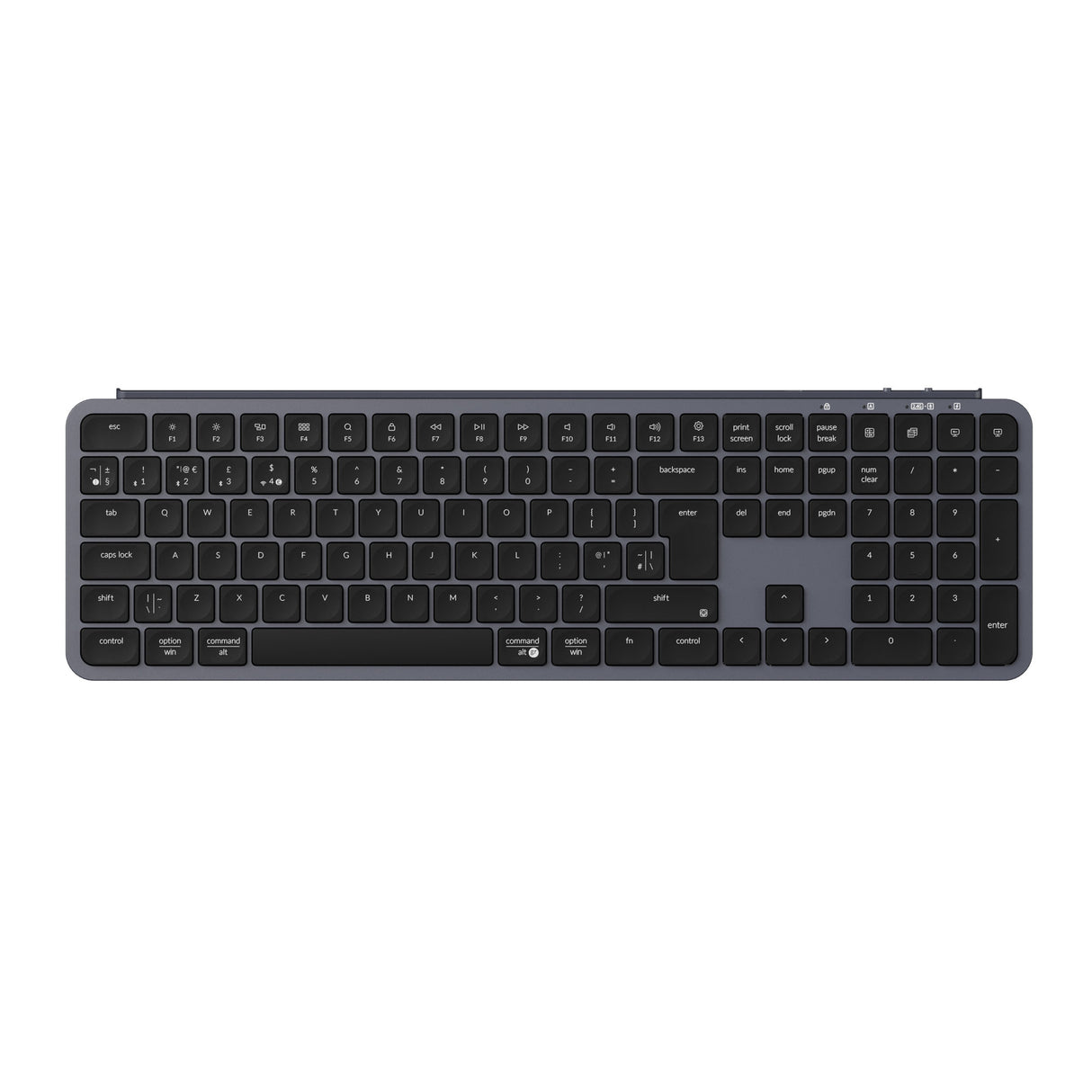 Keychron B6 Pro Ultra Slim Wireless Keyboard Space Grey UK-ISO