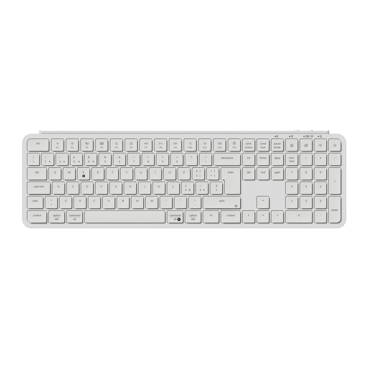 Keychron B6 Pro Ultra Slim Wireless Keyboard Ivory White Italy-ISO