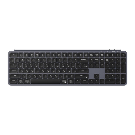 Keychron B6 Pro Ultra Slim Wireless Keyboard Space Grey Russian-ISO