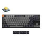 Keychron K1 Version 6 Ultra Slim TKL Layout Wireless Mechanical Keyboard Low Profile Banana Switch WIth White Backlight