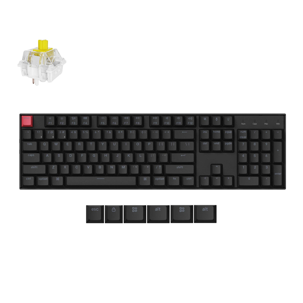 Keychron K10 Version 2 Wireless Mechanical Keyboard Keychron Super Banana Switch