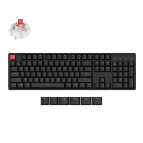 Keychron K10 Version 2 Wireless Mechanical Keyboard Aluminum Frame Keychron Super Red Switch