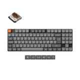 Keychron K13 Max Ultra Slim QMK Wireless Custom Mechanical Keyboard 80% Layout Fully Assembled for Mac Windows Linux Gateron Low Profile Brown ISO Nordic Layout