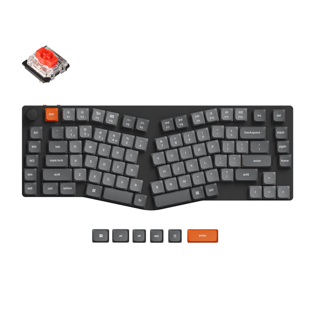 Keychron K15 Max ultra slim wireless custom mechanical keyboard Gateron Red