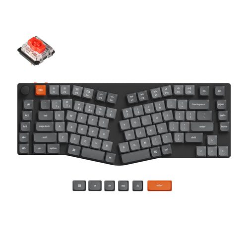 Keychron K15 Max ultra slim wireless custom mechanical keyboard Gateron Red