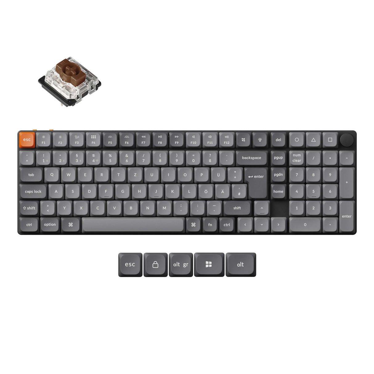 Keychron-K17-Max-Wireless-Mechanical-Keyboard-Gatero-Low-Profile-Brown-Switch-DE