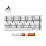 Keychron K2 Max QMK Wireless Custom Mechanical Keyboard RGB Backlight Aluminum Frame 75% Layout Fully Assembled for Mac Windows Linux Hot Swappable Keychron Super Brown