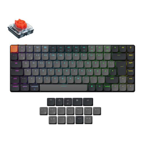 Keychron K3 Version 3 Ultra Slim Wireless Mechanical Keyboard DE-ISO Low Profile Red Switch