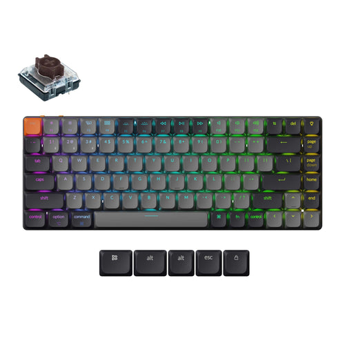 Keychron K3 Version 3 Ultra Slim Wireless Mechanical Keyboard Low Profile Red Switch With RGB Backlight