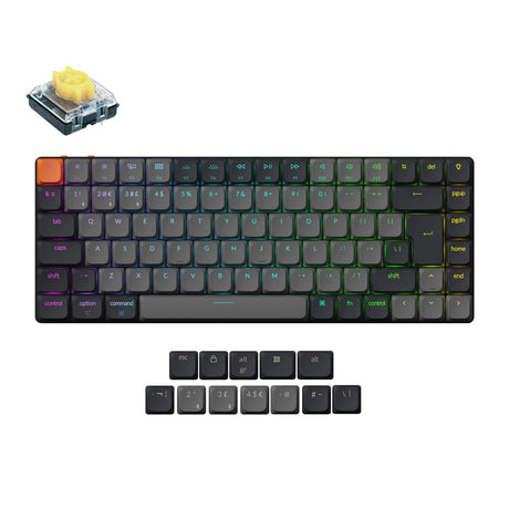 Keychron K3 Version 3 Ultra Slim Wireless Mechanical Keyboard UK-ISO Low Profile Red Switch