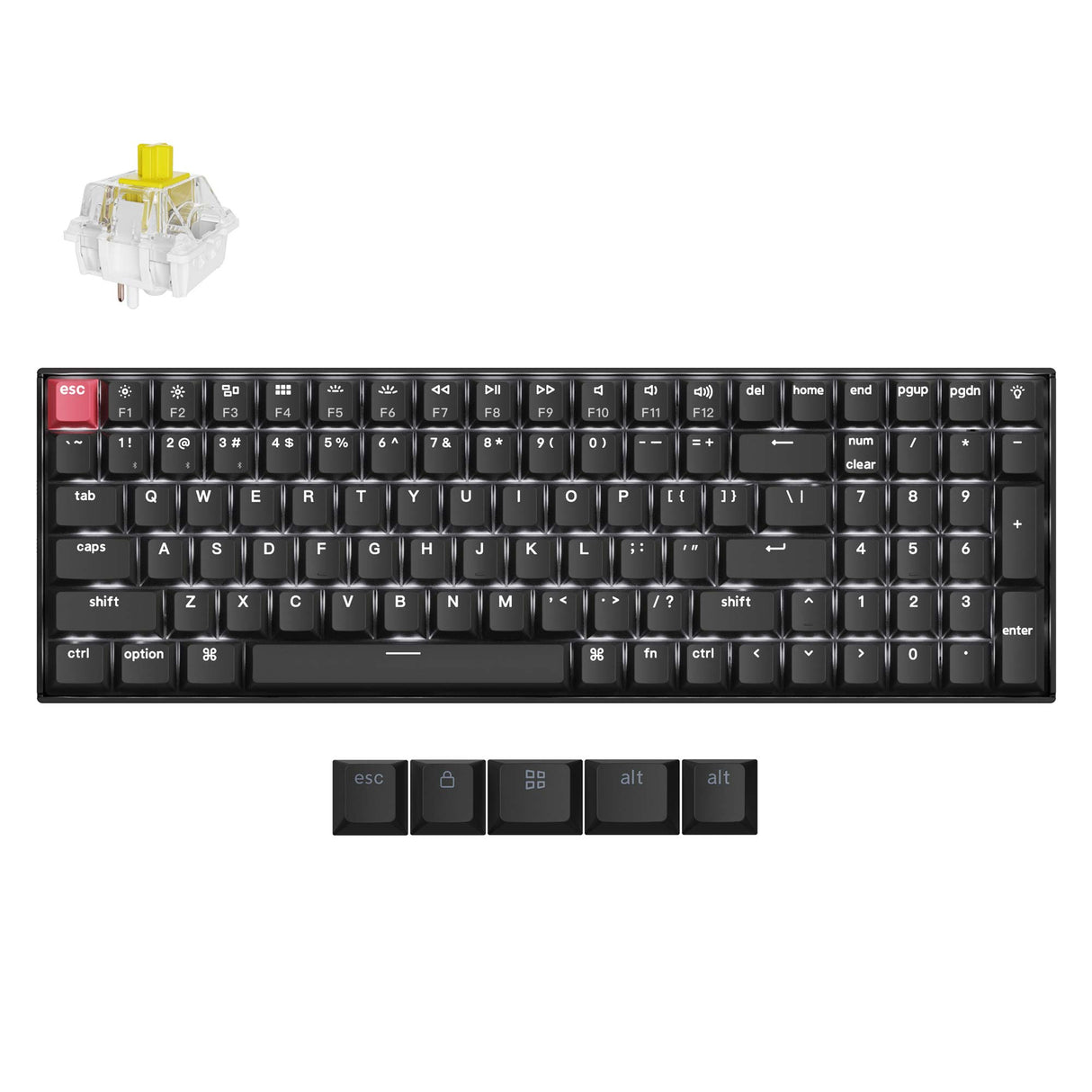 Keychron K4 Version 3 Wireless Mechanical Keyboard Keychron Super Banana Switch