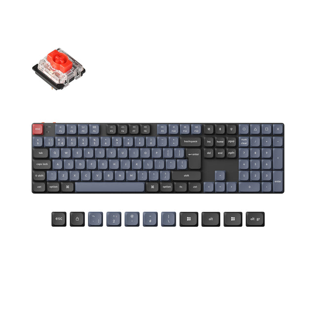 Keychron K5 Pro QMK/VIA Wireless Custom Mechanical Keyboard ISO Layout ...