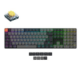 Keychron K5 Version 2 QMK Ultra-Slim Wireless Custom Mechanical Keyboard Banana Switch-Nordic