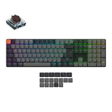 Keychron K5 Version 2 QMK Ultra-Slim Wireless Custom Mechanical Keyboard Brown Switch-German