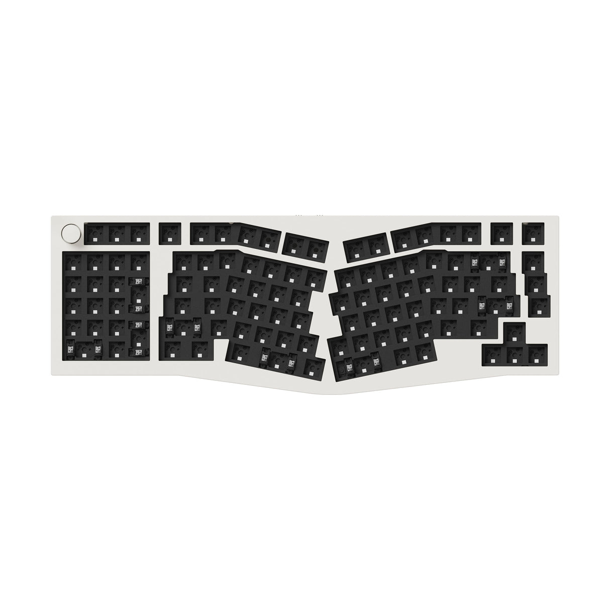Keychron Q14 Max QMK Wireless Custom Mechanical Keyboard 96 Percent Alice Layout Aluminum White Fully Assembled Knob for Mac Windows Linux Barebone