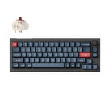 Keychron V2 Max QMK Wireless Custom Mechanical Keyboard 65 Percent Layout Fully Assembled Knob for Mac Windows Linux Gateron Jupiter Brown