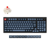 Keychron V5 Max QMK Wireless Custom Mechanical Keyboard 96 Percent Layout Fully Assembled Knob for Mac Windows Linux Gateron Jupiter Red ISO UK Layout