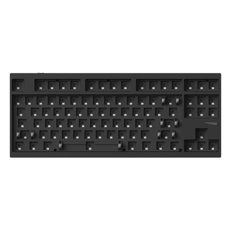 Lemokey L4 QMK Wireless Custom Mechanical Keyboard Full Aluminum Frame Barebone Carbon Black Version 80 Percent Layout For Windows Mac Linux