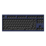 Lemokey L4 QMK Wireless Custom Mechanical Keyboard Full Aluminum Frame Barebone Navy Blue Version 80 Percent Layout For Windows Mac Linux