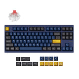 Lemokey L4 QMK Wireless Custom Mechanical Keyboard Full Aluminum Frame Navy Blue Version 80 Percent Layout For Windows Mac Linux Keychron Super Red Switch