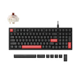 Lemokey X5 QMK Wired Mechanical Keyboard 96 Percent Layout Keychron Mechanical Brown Switch