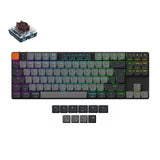 Keychron K1 Version 6 Ultra Slim Wireless Mechanical Keyboard Nordic-ISO Low Profile Brown Switch