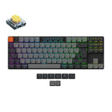 Keychron K1 Version 6 Ultra Slim Wireless Mechanical Keyboard Swiss-ISO Low Profile Yellow Switch