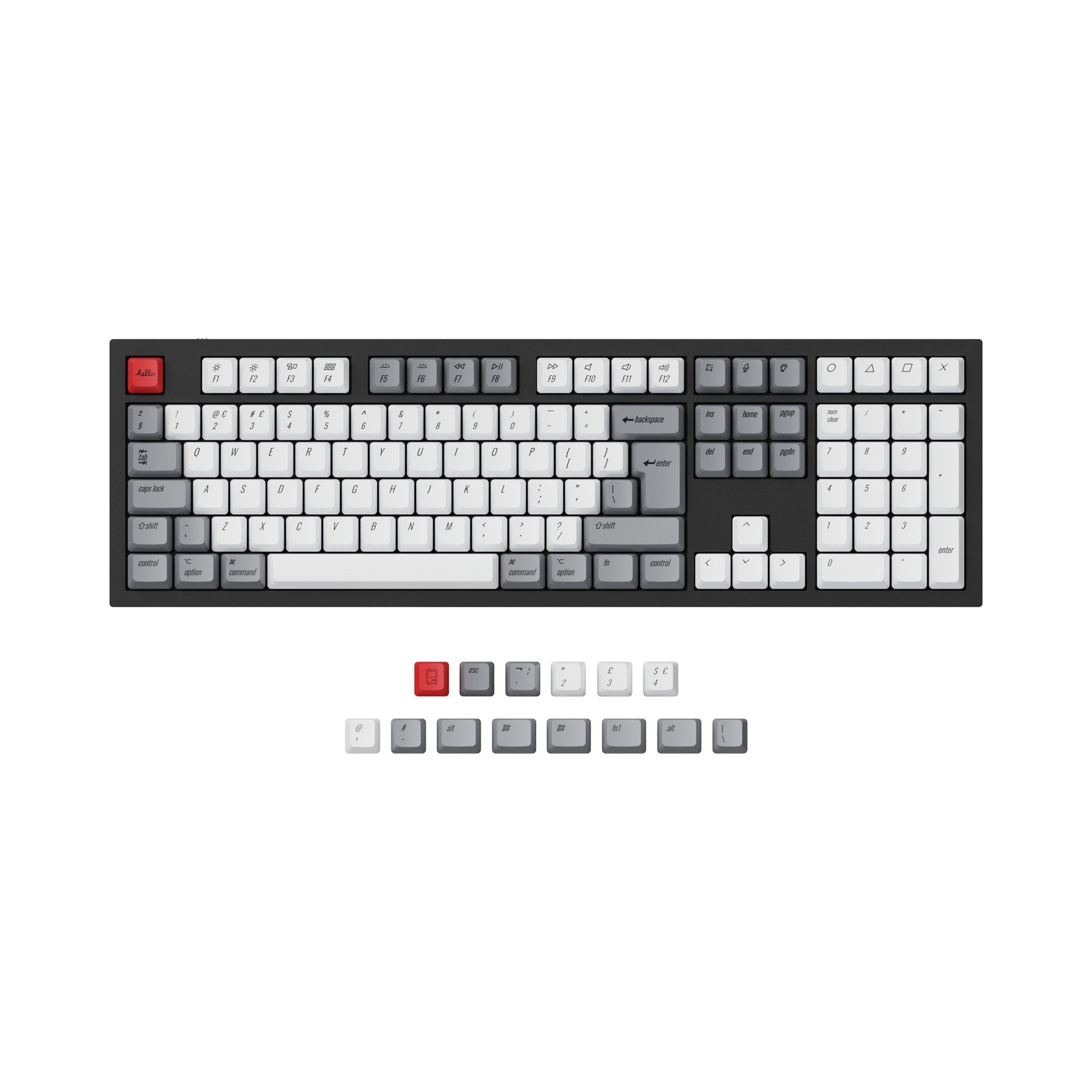 Spanish Layout Keycaps European Type ANSI ISO-ES PBT Material for