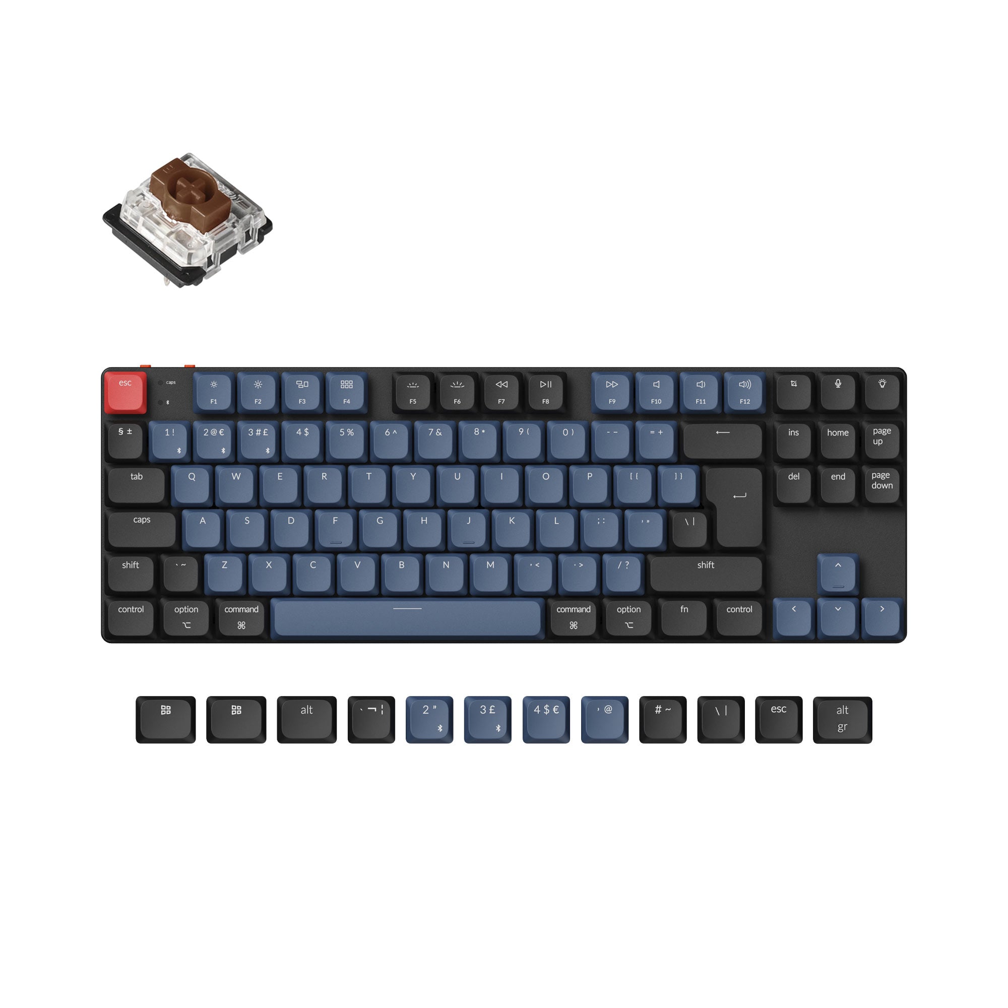 Keychron K1 Pro QMK/VIA Wireless Custom Mechanical Keyboard ISO