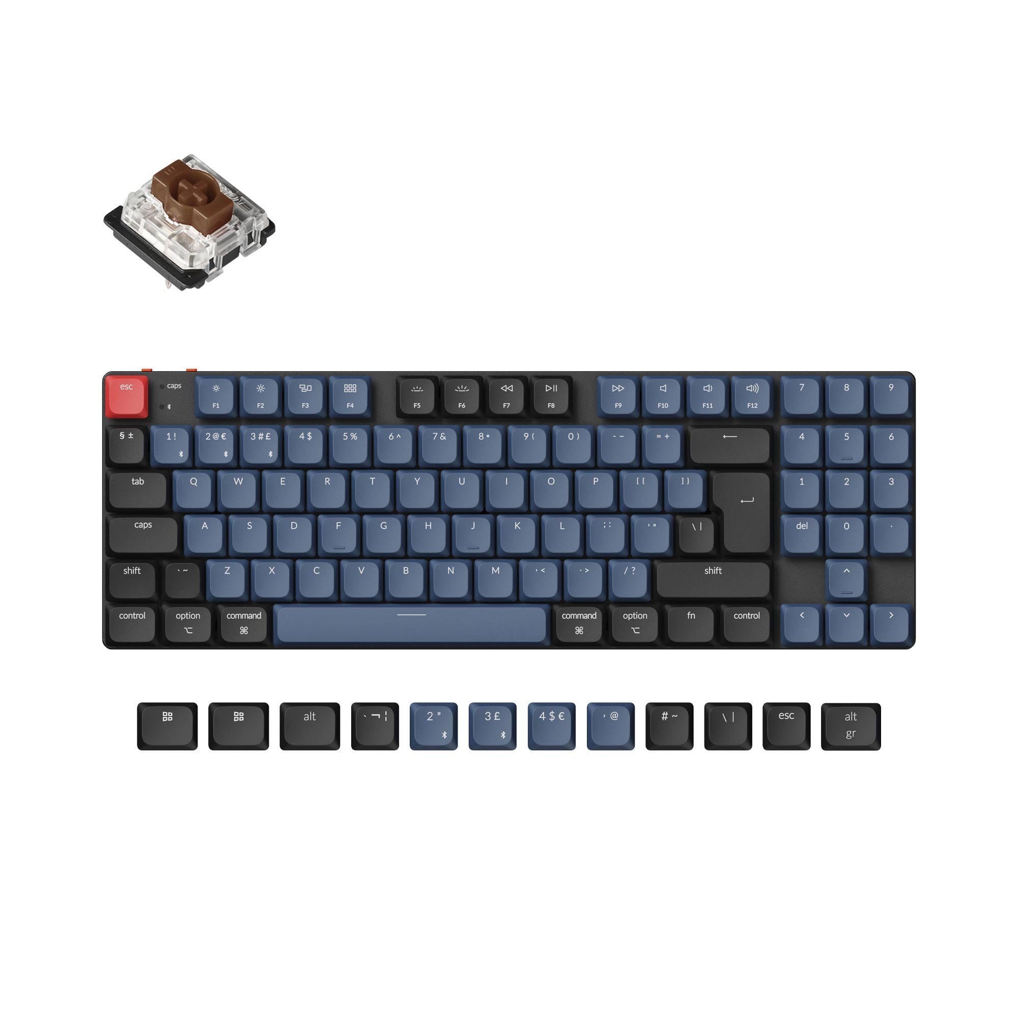 Keychron K13 Pro QMK/VIA Wireless Custom Mechanical Keyboard ISO Layout  Collection