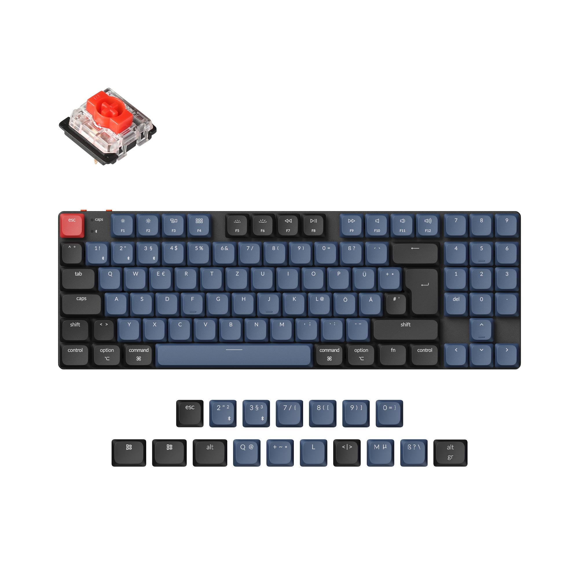 Keychron K13 Pro QMK/VIA Wireless Custom Mechanical Keyboard ISO Layout  Collection