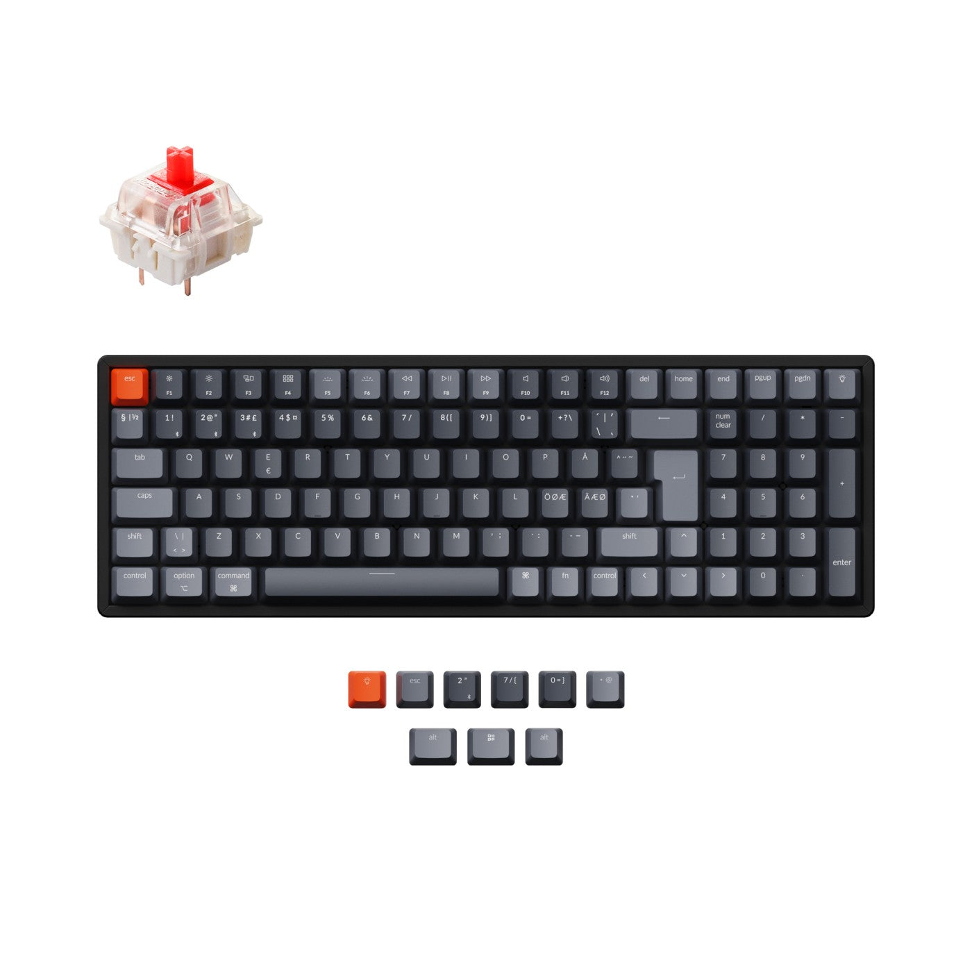 Keychron K4 Wireless Mechanical Keyboard (Nordic ISO Layout) - Version 2