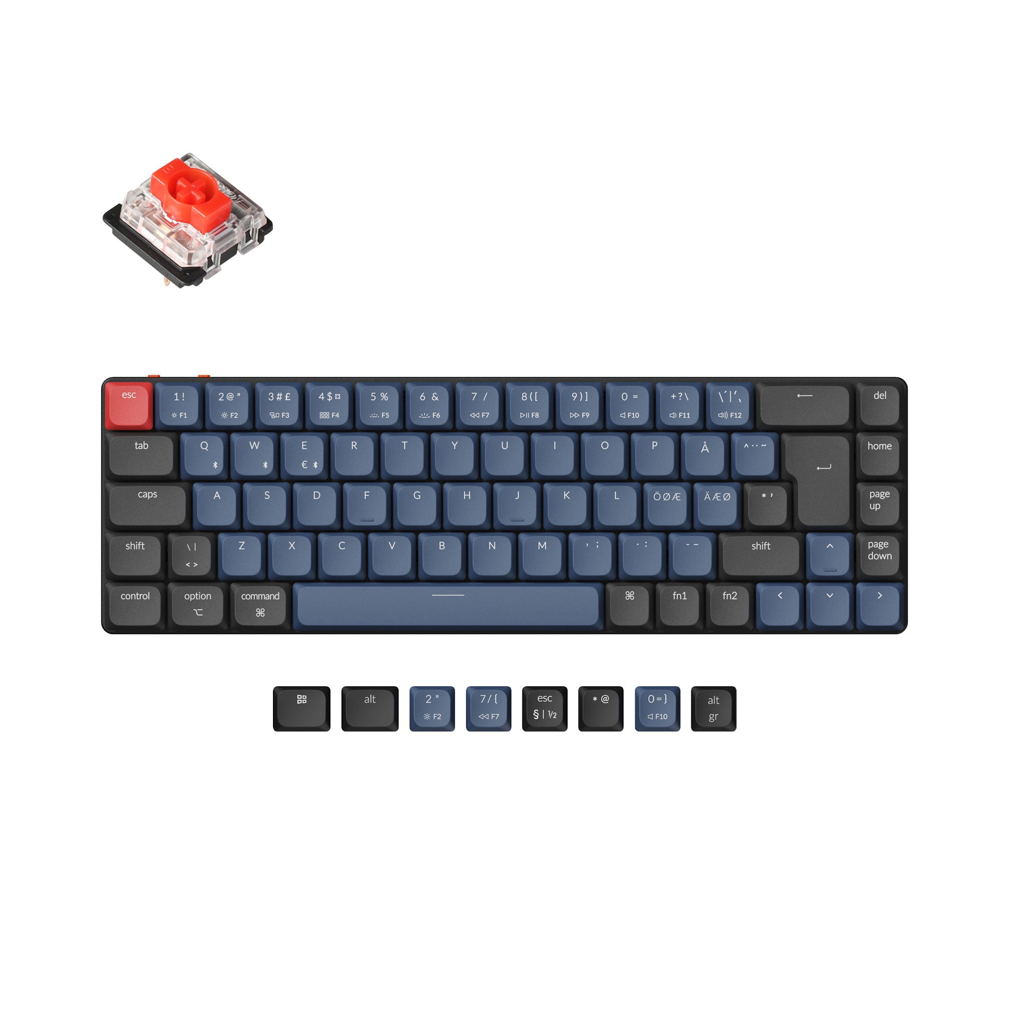 Keychron K7 Pro QMK/VIA Wireless Custom Mechanical Keyboard ISO