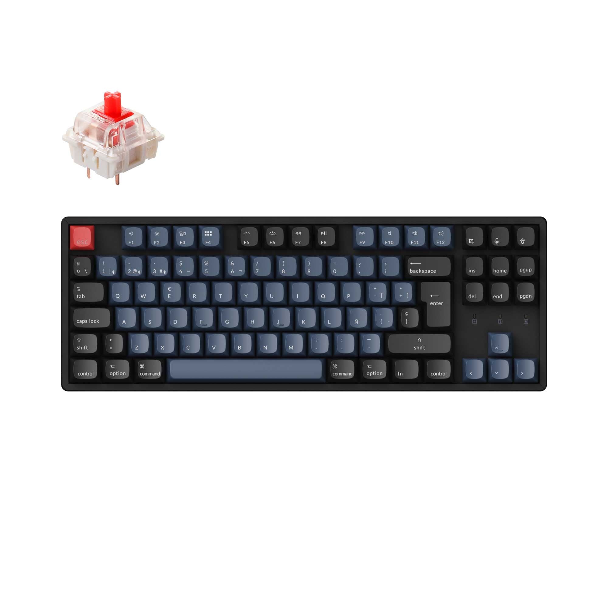 Keychron K8 Pro QMK/VIA Wireless Mechanical Keyboard ISO Layout 