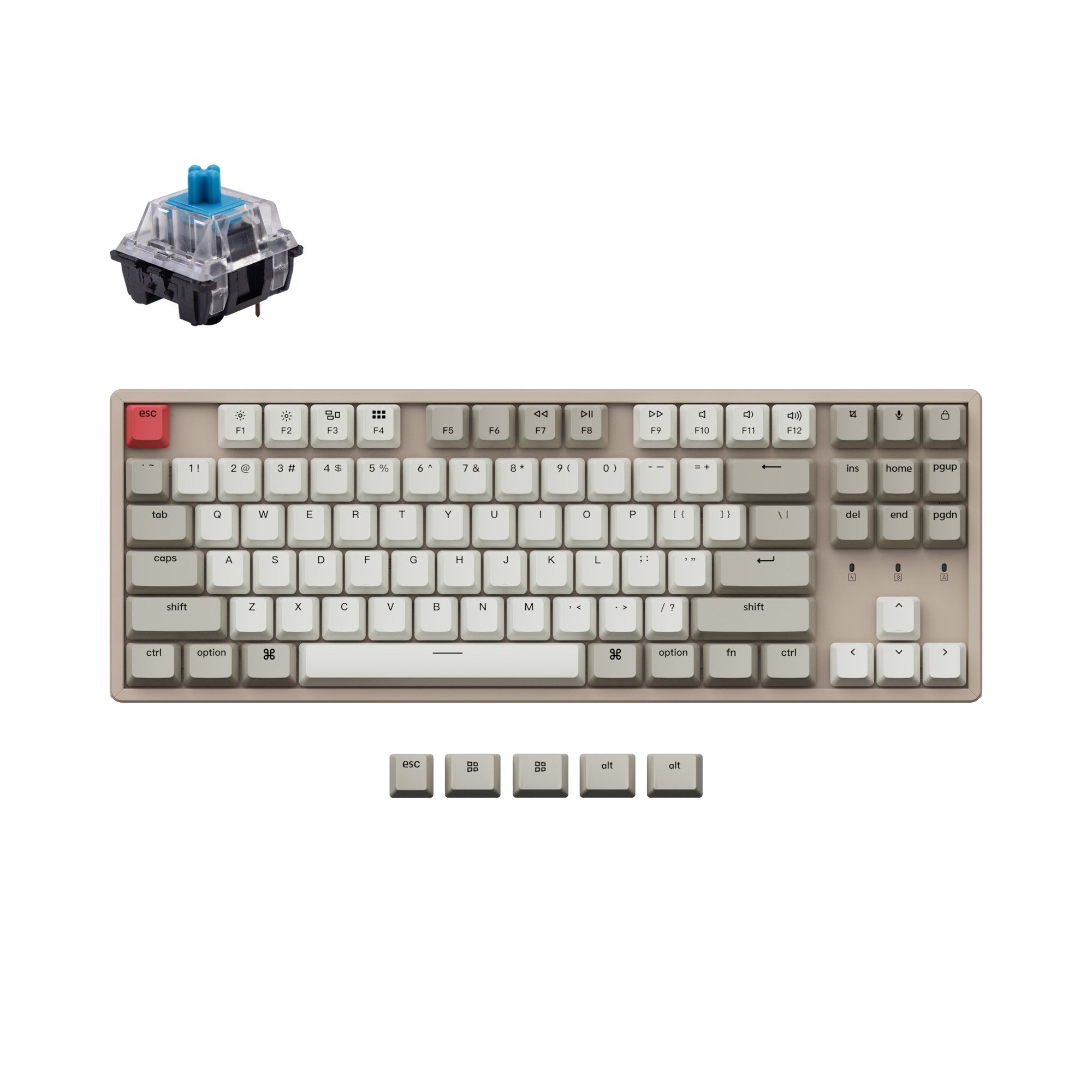 Keychron K8 Non-Backlight Wireless Mechanical Keyboard