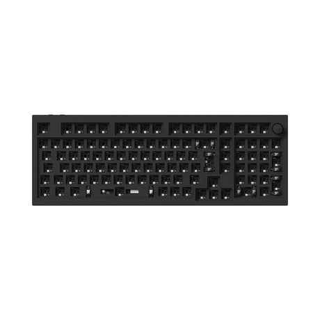 Keychron Q5 Pro QMK/VIA wireless custom mechanical keyboard 96 percent layout full aluminum black frame for Mac WIndows Linux with RGB backlight and hot-swappable barebone ISO